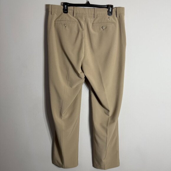 FootJoy Flat Front Chino Golf Pants Men's 36x32 Tan Performance Preppy Stretch - Picture 6 of 12